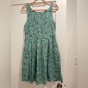 Sunny Girl Green Floral Dress